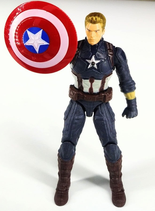 Kiddily Avenger Action Hero Figure Model Toy for Home Decors, Office Desk and Study Table (Captain America) - Image 1